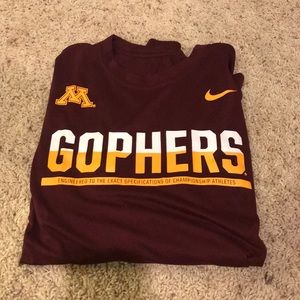 Nike Dri-fit Minnesota Gophers long sleeve
